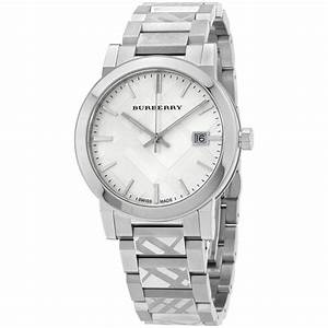 Burberry Men's BU9000 Large Check Stainless Steel Bracelet Watch